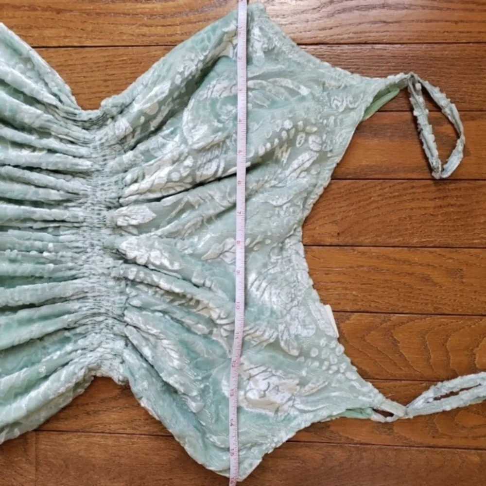 Velvet burnout feminine dress - Picture 4 of 11